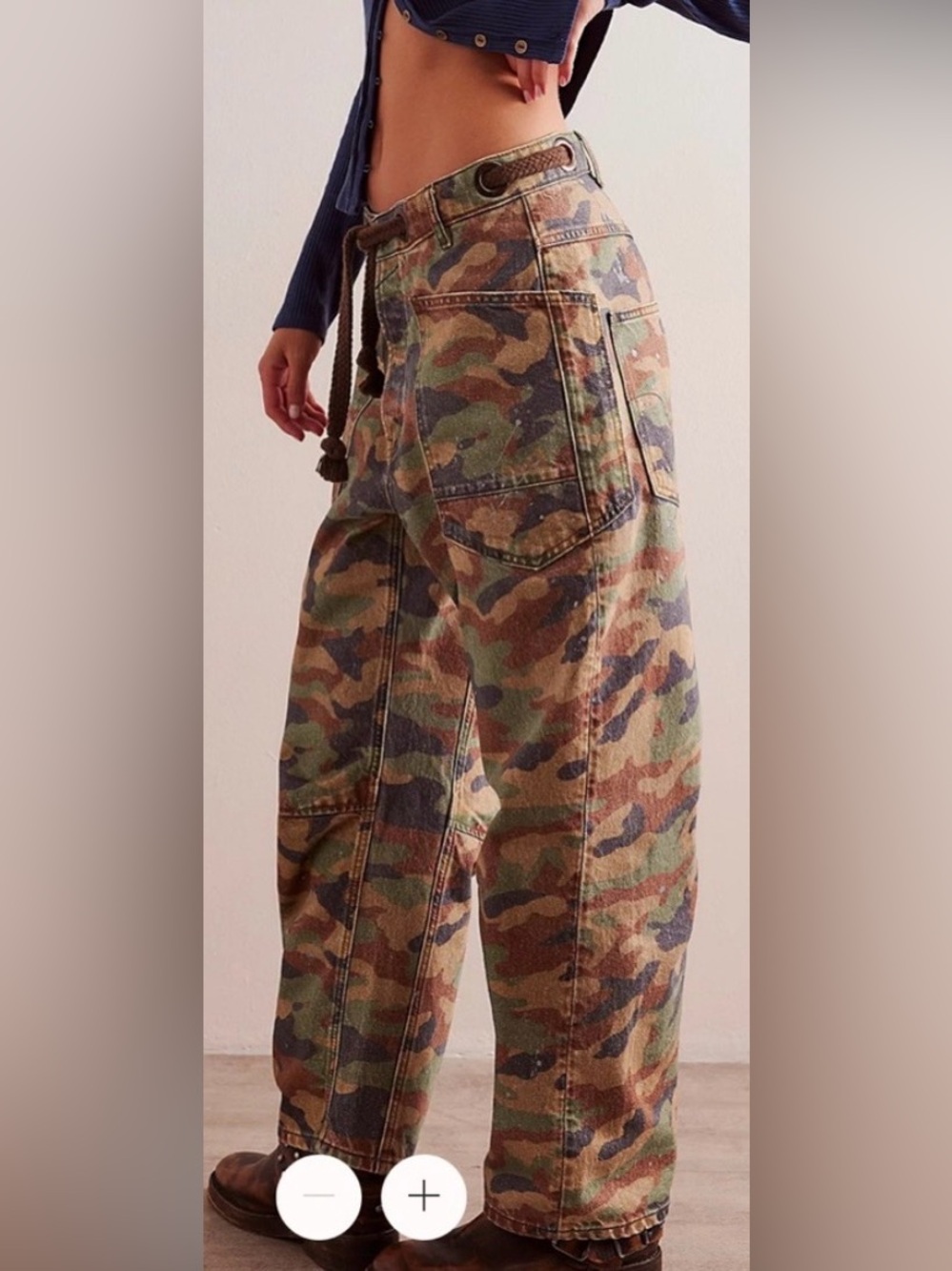 Free people camo barrels